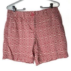Ann Taylor Loft Pink Paisley Print Chino Shorts Original Size 2
